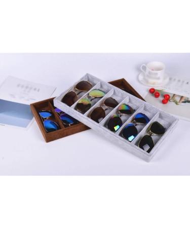 CAIIHUA Multi-Cell Glasses Stand | Decorative Sunglasses Display Tray & Jewelry Storage Container - Perfect for Counter & Window Decoration - Buy Online on GoSupps.com