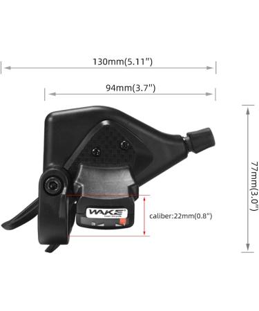 LITEONE 8 Speed Mountain Bike Shifter Set - 3x8 Thumb Gear Shifters for MTB, BMX, Road Bike - Includes Cables - 1 Pair (Right and Left) - Buy Online on GoSupps.com
