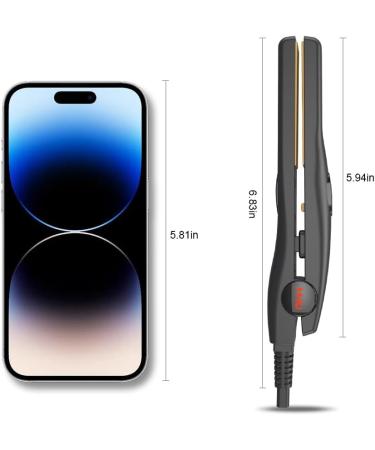 1/2 Inch Mini Hair Straightener for Short Hair & Curls - Portable Ceramic Flat Iron for Travel - Buy Online on GoSupps.com
