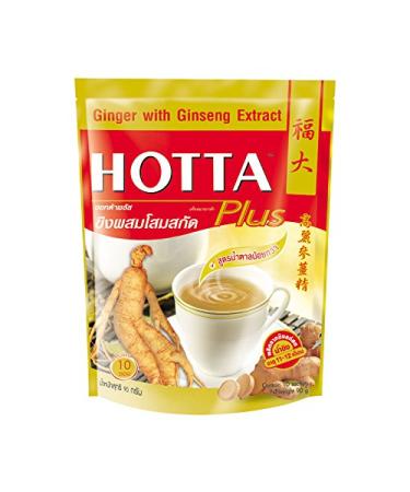 Hotta Plus Ginger with Ginseng Extract 90 g. Pack of 1 piece