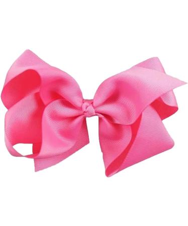 New 2025 1Pcs 6" Solid Grosgrain Ribbon Bow Hair Clips For New For Fashion With Large Hair Pins Hairgrips Barrettes Boutique Hair Accessories Jewelry Fashion Accessories Creative Gift - Buy Online on GoSupps.com