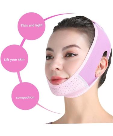 Double Chin Reducer V Line Facial Mask Face Lifting Tape Soft Chin Strap for Women Restore Skin Elasticity Face Lifting Tape Purple - Buy Online on GoSupps.com