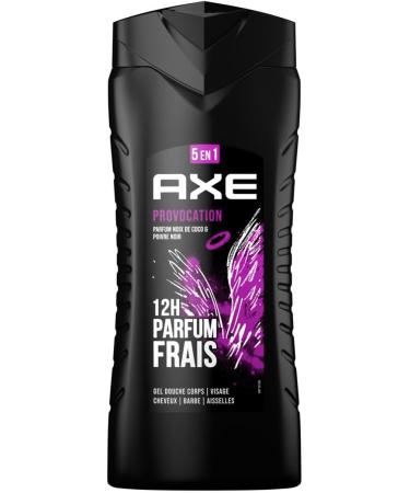 AX - Provocation 5in1 Men's Shower Gel - 24h Moisturizing - 87% Natural Ingredients - Coconut & Black Pepper Fragrance - 400 - Buy Online on GoSupps.com