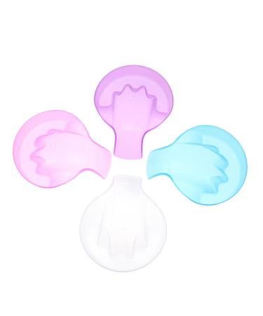 Veemoon Bol de Trempage pour Ongles Manucure 4 Pi ces Taille Moyenne en Pp R sistante pour Dissolvant Vernis Ongles Usage Professionnel et Domestique Couleurs Al atoires