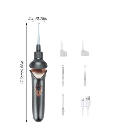 Electric Ear Cleaner with Vacuum Suction and LED Light - USB Rechargeable Ear Wax Remover for Kids and Adults - Buy Online on GoSupps.com