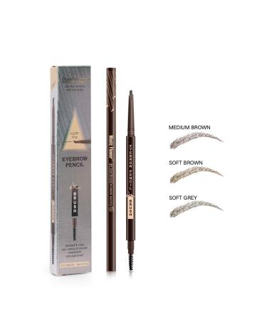 Music Flower Teardrop Tip Eyebrow Pencil - Soft Grey, Long Lasting Dual Ended Brow Pen - Buy Online on GoSupps.com