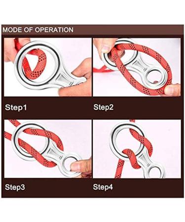 Climbing 8 Descender - 35kn/3500kg Rappel Device for Rock Climbing & Descending | International Shipping Available - Buy Online on GoSupps.com