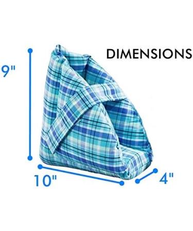 Comfort Finds Foot Pillows Heel Protectors - Effective Heel Cushions for Pressure Sore Relief, Ideal for Swollen Feet - One Pair, Plaid - Buy Online on GoSupps.com