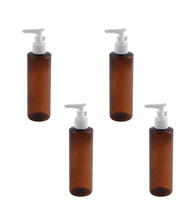 Lot de 4 flacons de shampooing en plastique pour femme - 250 ml - Marron (id:0b 38f 00 897 345