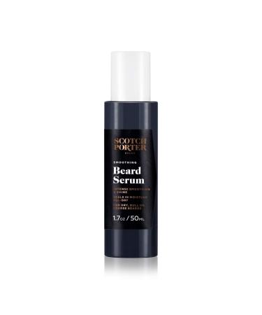 Scotch Porter Smoothing Beard Serum for Men | Grooming Beard Oil Seals in Moisture & Adds Shine | Formulated with Non-Toxic Ingredients, Free of Parabens, Sulfates & Silicones | Vegan | 1.7 oz Bottle - Buy Online on GoSupps.com