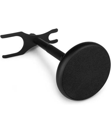 Kjyr Portable Men's Razor Brush Set - Black Stainless Steel Holder 15.5 cm Fashion Shaving Brush Durable 7.5x15.5 cm Design - International Shipping Available - Buy Online on GoSupps.com