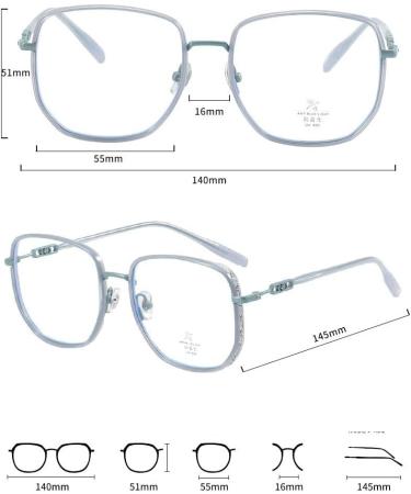 PARWANA Anti Glare Square Reading Glasses - Oversized Retro Flat Light Mirror +250 Presbyopic Glasses for Men & Women - Shop Internationally - Buy Online on GoSupps.com