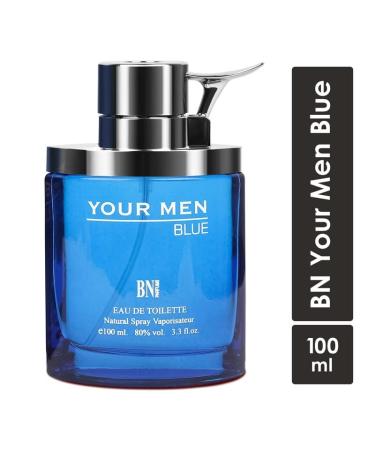 prime craft Your Men Blue Long Lasting 100ml Men Perfume Aromatic Warm Spicy & Powdery Soothing Fragrance - Buy Online on GoSupps.com