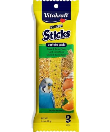 VitaKraft Kracker Crunch Variety Pack for Parakeets - 3 Pack - Buy Online on GoSupps.com
