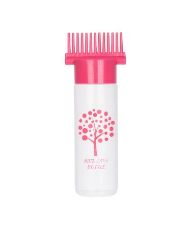 Colcolo Hair Dye Bottle Brush Roots Comb Bottle Perming Tools Multifunctional Hair Oil for Salon Home Rose