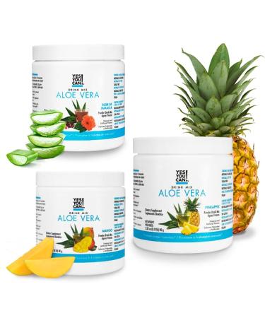 Organic Aloe Vera Drink Mix - Sugar-Free Mango Flavor (1 Pack) - Buy Online on GoSupps.com