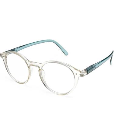 Contacta Jelly Reading Glasses +2.50 | Half-Transparent Green Shiny Flex Sticks with Holder - Unisex | Lightweight 26g - Buy Online on GoSupps.com