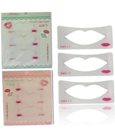 TOSSPER 3pcs Lip Liner Stencils - Perfect Lip Line Templates for Flawless Makeup | Cosmetic Tools for Every Lip Style - Buy Online on GoSupps.com
