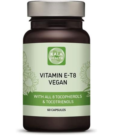 Kala Health Unique Vegan Formula with all 8 Tocopherols and Tocotrienols Vitamin E 400 IU Contains no PAHs, Heavy Metals, Contaminants or Preservatives - Certified Sustainable - Hair, Scars and Skin 60 - Buy Online on GoSupps.com
