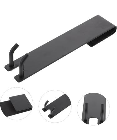 Artibetter Glass Punch Home Hooks Clothes for Frameless Hanger Hook Long Black The Stainless Double Door 18X4.2CM Black - Buy Online on GoSupps.com