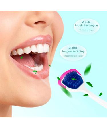 Adult Tongue Scraper Cleaner Set - Fresh Breath Tongue Scraping (3 Pack, Random Color) - Buy Online on GoSupps.com
