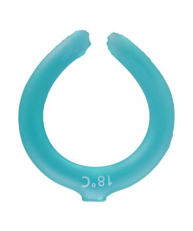 Naked cooler 18 neck cooling tube heat dissipation portable reusable 64 cooling neck wrap for summer workers outdoors sports (blue)