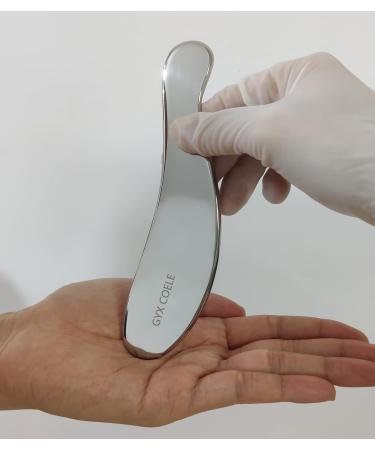 Gyx Coele Gua Sha Stainless Steel Massage Device | IASTM Tools for Soft Tissue Therapy | Back Legs Arms Neck & Shoulder Relief - Buy Online on GoSupps.com