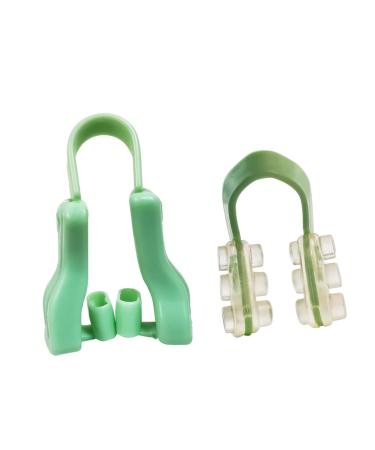 Healifty 2 Sets Nose Clip Set Facial Set Workout Outfit Set Suit Anti Snoring Nose Plugs Nasal Clip for Snoring Face Beauty Tool Night Nose Clips Sleeping Nose Clips Green Woman