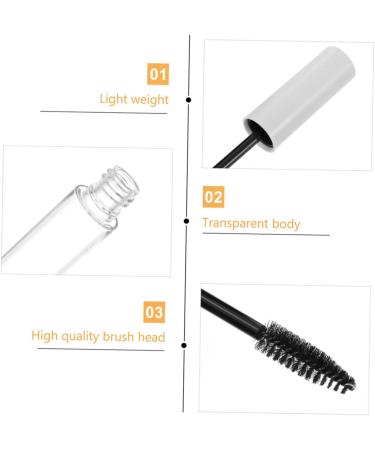 Angoily 11pcs Eyelash Tube Portable Mascara Bottle Lip Gloss Bottle Tubes Vials Mascara Tube White Plastic - Buy Online on GoSupps.com