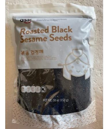 Assi Roasted Black Sesame Seeds - 30 Ounce