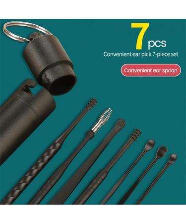 Portable Ear Cleaner Stainless Steel Ear Spoon Set Stainless Steel Ear Wax Remover Reusable Stainless Steel Ear Wax Remover Set Ear Wax Easily Removed Ideal for Personal and Home Use(Yellow) - Buy Online on GoSupps.com