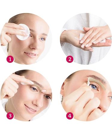 Elmaris Eyebrow Cold Wax Strips - Precision Hair Removal for All Shapes | Pain-Free Long-Lasting | 8 Blisters 16 Strips - Perfect for Her - Buy Online on GoSupps.com