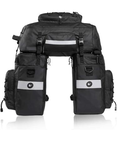 Rhinowalk 3 in 1 Bike Pannier Bag Set - Professional Cycling Accessories - Black - Buy Online on GoSupps.com