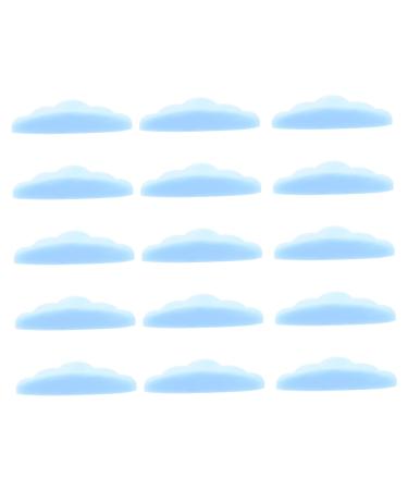 MAGICLULU 15 Pairs Eyelash Lifting Pad Curling Iron Lash Lifting Rods Silicone Eyelash Pad Lash Lift Silicone Pads Lash Lift Silicone Rods Lashes Tool Scroll Wheel Adhesive Strip 4.7X1.3X0.4CM