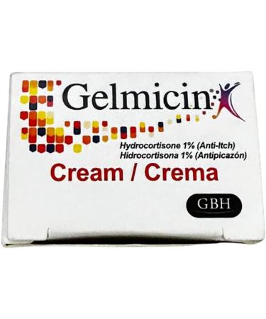 Gelmicin Hydrocortisone 1% Cream - Skin Rash Relief for Allergies, Eczema & Psoriasis - 1.41 oz - Buy Online on GoSupps.com