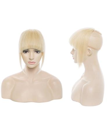 SEGO Clip in Bangs 100% Remy Human Hair - Natural Light Blonde #613 Hairpiece Extension - Buy Online on GoSupps.com