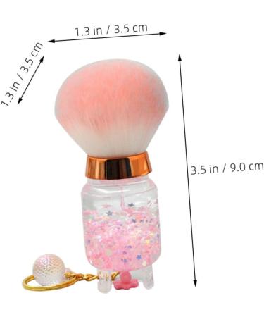FRCOLOR Nail Dust Brush Blush Brush for Makeup Powder Brush for Pressed Powder Highlighter Brush Powder Makeup Brush Small Powder Brush Pink Liquid Quicksand Crystal Miss 9.00X3.50X3.50CM Pink - Buy Online on GoSupps.com