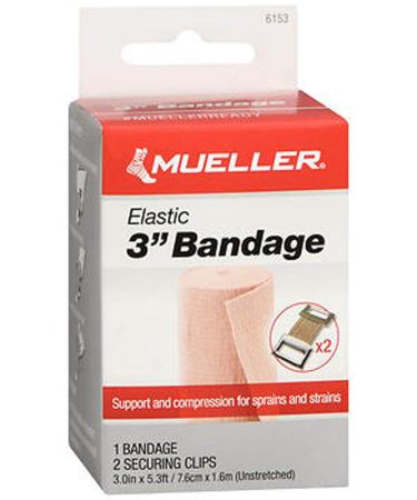 Mueller Elastic Bandage 3 Inch Width 6153 - 5.3ft each Pack of 2