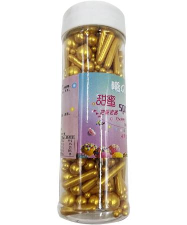 Metallic/Shimmer Balls Edible Cupcake Cake Topper Sprinkles 120g/ 4.2oz Gold Cupcake Cake Decoration Mix (Gold) - Buy Online on GoSupps.com