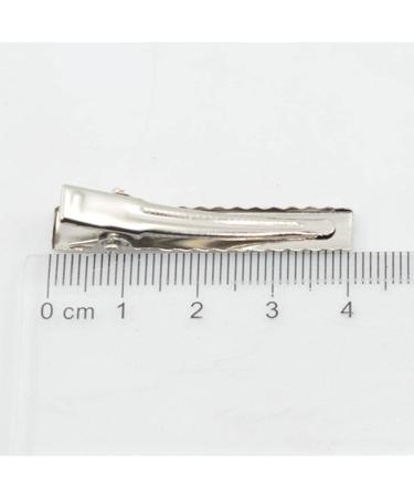 MonkeyJack 50 Pieces Flat Metal Single Prong Alligator Hair Clips Duckbills Barrette Bows DIY - 40mm - Buy Online on GoSupps.com