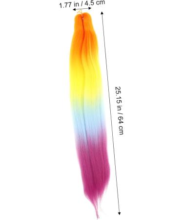 Didiseaon Dreadlocks Wig Wigs Colored Rainbow Hair Extensions Fake Hair Braiding Hair Pre Stretched Hair for Braids Braiding Wig Chemical Fiber High Temperature Yarn To Stretch - Buy Online on GoSupps.com