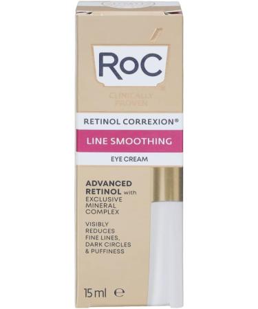 RoC - Retinol Correxion Smoothing Eye Cream - Reduces Puffiness and Dark Circles - Anti-Wrinkle and Age - 15 ml - Buy Online on GoSupps.com
