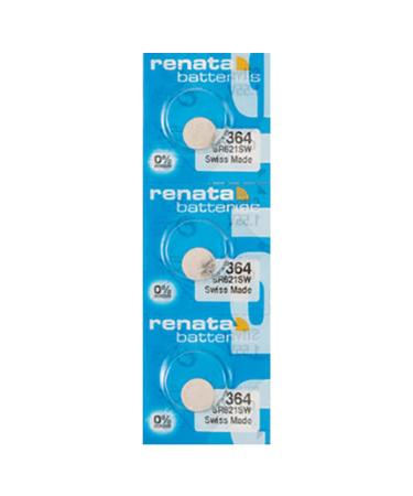3pcs of Renata 364 SR621SW Swiss Watch Battery 1.55v