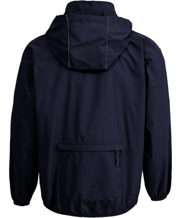 Spmor Men's X-Large Navy Waterproof Windbreaker Jacket - Lightweight & Packable - Buy Online on GoSupps.com