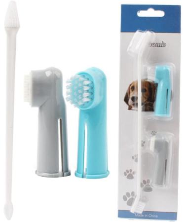 GANAZONO 2 Set 3pcs Toothbrush for Dog Toothpaste Toothbrush Pet Small Dog Toothbrush Pet Grooming - Buy Online on GoSupps.com