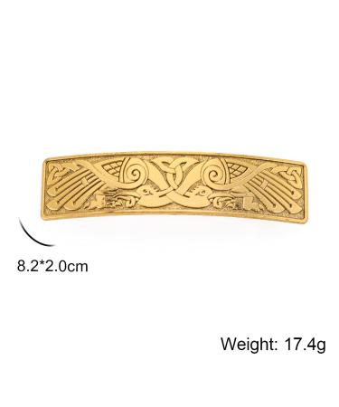 DreamTimes Flying Cranes Metal Hair Clip | Viking Celtic Knot Design | Stylish Hair Accessories Gift for Women - Buy Online on GoSupps.com