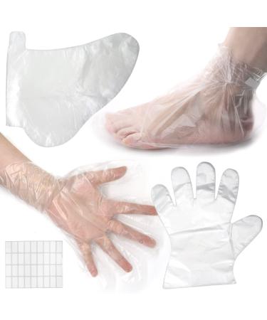 Bunhut Paraffin Wax Bath Liners 400PCS, Paraffin Wax Bags for Hand, Foot Covers Moisturizing Socks, Plastic Paraffin Socks and Gloves Wax Therapy Bags for Therabath (200PCS Glove+200PCS Foot Cover)