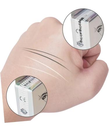 Baluue 2pcs Eyebrow Positioning Line Makeup Supplies Eyebrow Ruler Eyebrow Tools Digital Ruler Nylon - Buy Online on GoSupps.com