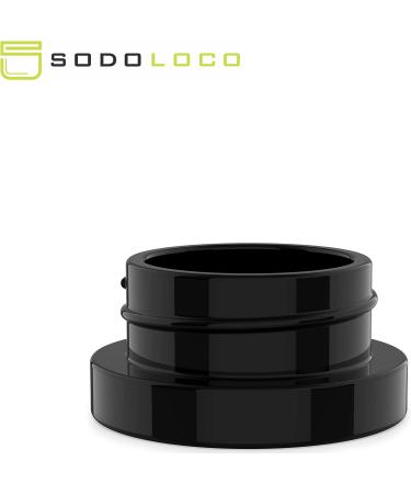 200 Pack 9ml Thick Black Glass Containers with Gloss Black Child Resistant Lids | Ideal Jars for Oil  Lip Balm  Wax & Cosmetics - Buy Online on GoSupps.com