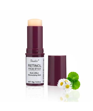Retinol Firming Face Stick Tightens and Firms Face Neck & Jawline | All-Over Moisture & Brightening Stick for Eyes with Niacinamide Caffeine & Snail Mucin | 0.35 oz